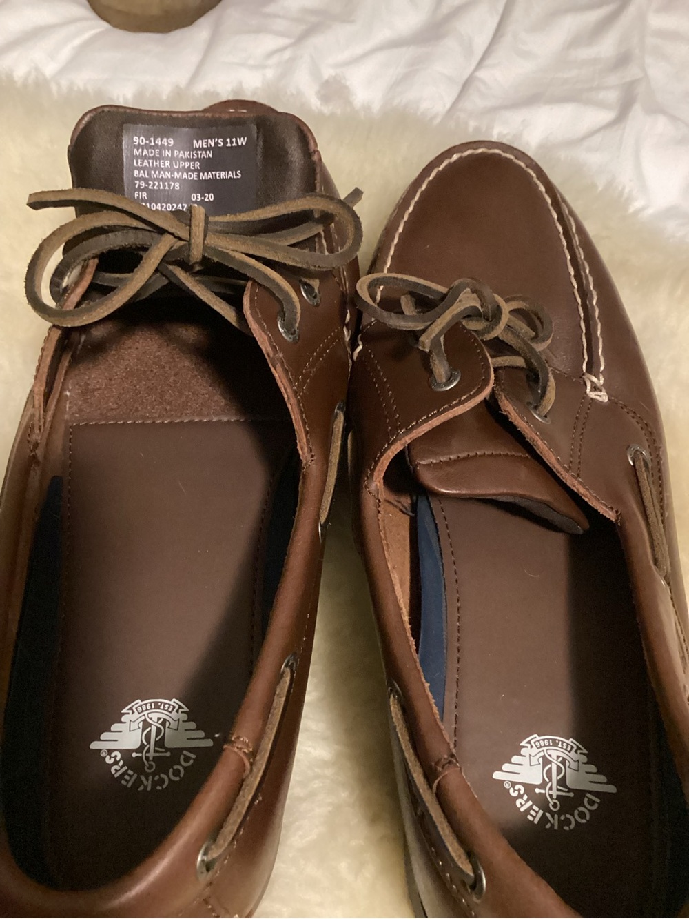 Men's Brown Leather Boat Shoes